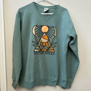 Nature Backs Crewneck Sweatshirt size Small